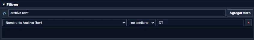 Filtros Panel Datos
